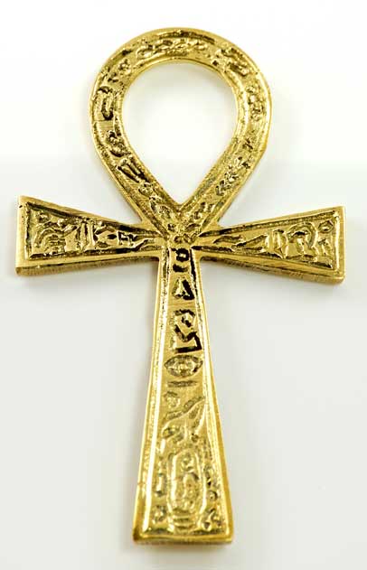 Ankh brass 2 3/8" x4 "