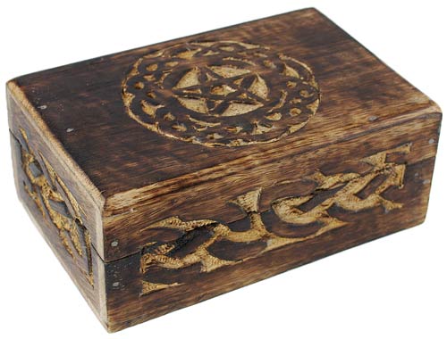 Celtic Circle Pentagram Box