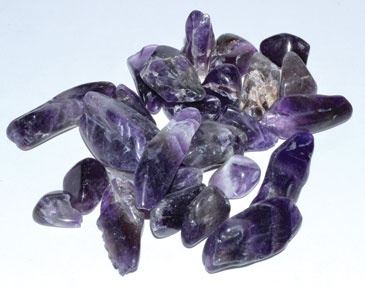 1 lb Amethyst, Chevron tumbled chips