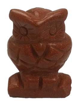 1 1/2" Owl various gold sandstone