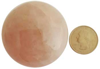 40mm Rose Quartz sphere