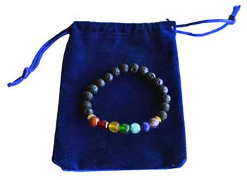 7 Chakra bracelet with bag