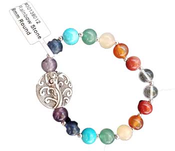 8mm Rainbow Stones bracelet