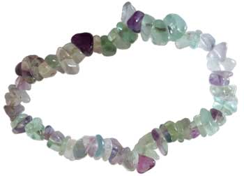 Fluorite chip bracelet