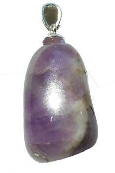 medium Amethyst tumbled pendant