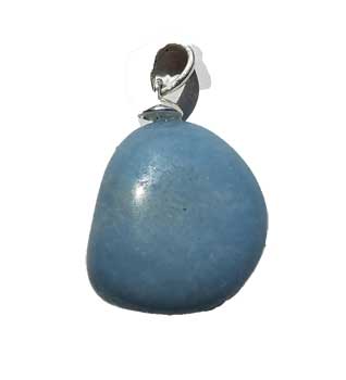 medium Angelite tumbled pendant