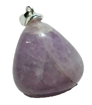 small Amethyst tumbled pendant