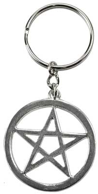 Pentagram Key Ring