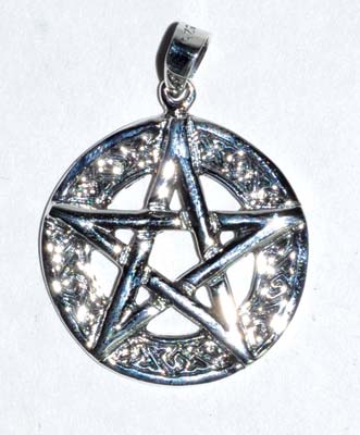 7/8" Pentagram Celtic sterling