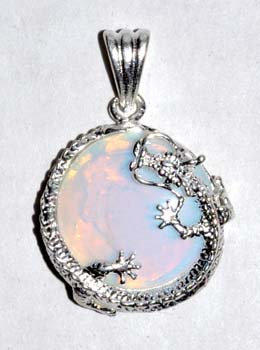 Dragon Opalite gemstone pendant