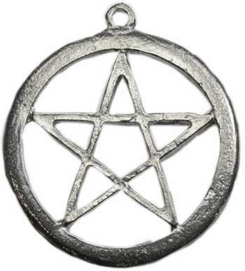 Extra Large Pewter Pentagram