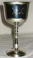 Triple Goddess chalice 5 1/2"