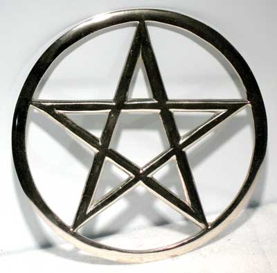 Large Cut-Out Pentagram altar tile