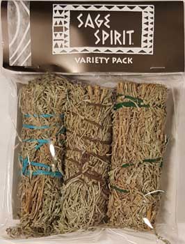 Variety smudge stick 3-pk 5"