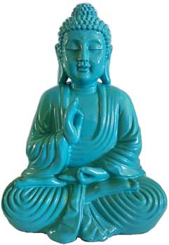 7 3/4" turquoise Buddha