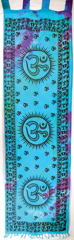 Om curtain pair (22"x72")