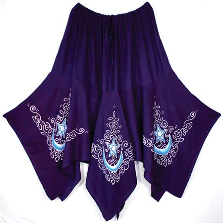 Celtic Moon Long Skirt purple