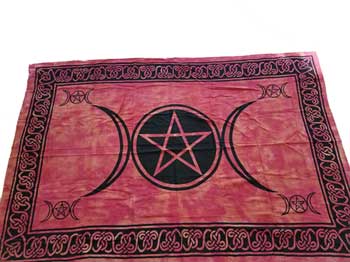 72" x 108" Triple Goddess Tapestry Purple & Black